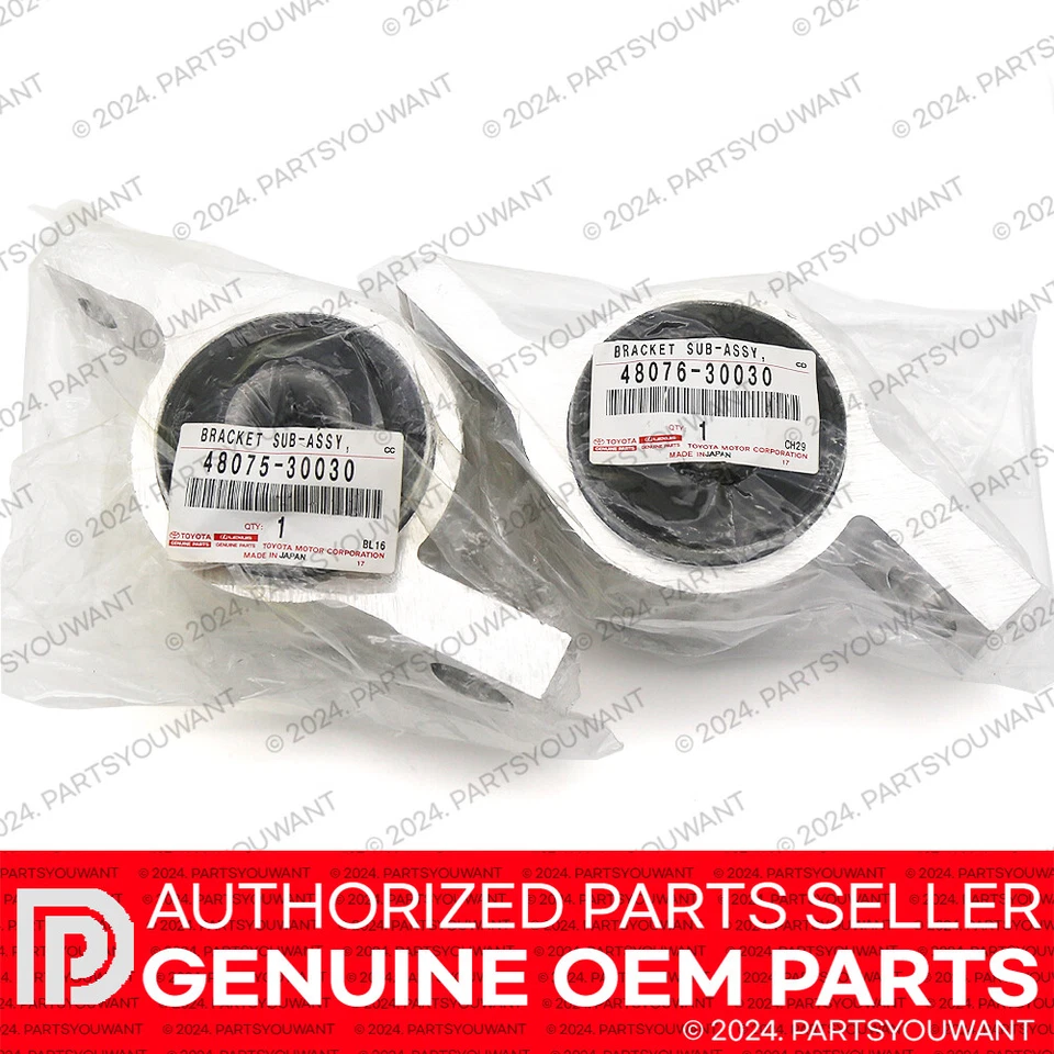 Juego de bujes de brazo de control inferior delantero genuino Lexus OEM 48075-30030 + 48076-30030 Foto 3 de 4