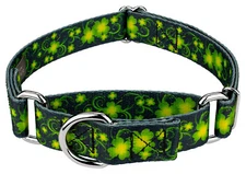 Country Brook Petz® Clovers In The Wind Martingale Dog Collar