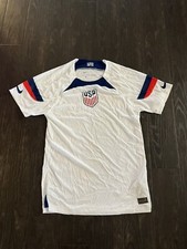 USMNT Nike 2022/23 Home Vapor Match Authentic Blank Jersey Sz M
