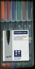 Staedtler 6-pc or 8-pc Lumocolor Permanent Pen 0.6 mm F Made in Germany NEW