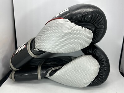 Title Platinum Genuine Leather Vintage Boxing Gloves Black - 14 oz