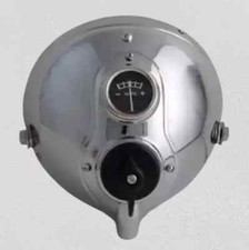 8fit For Lucas Miller Type Chrome Du142 Flat Glass Headlamp Head Light Complete 8fit For Lucas Miller Type Chrome Du142 Flat Glass Headlamp Head Light Complete