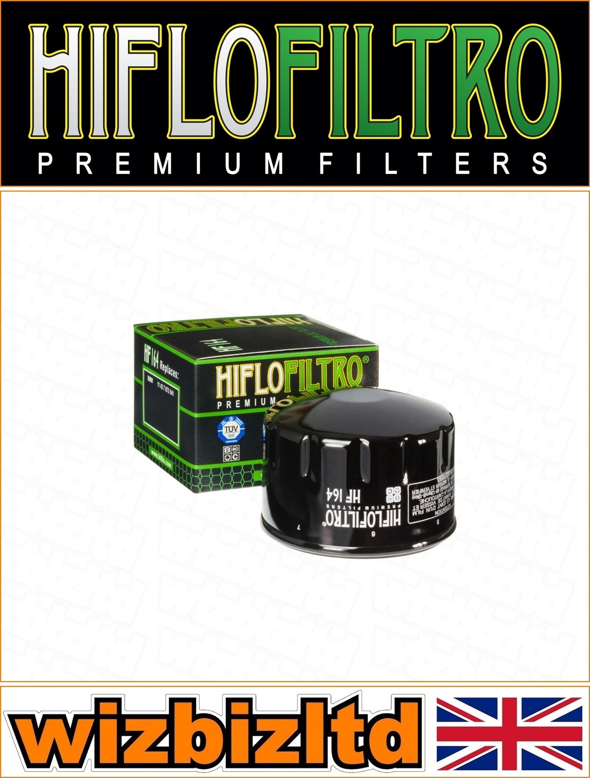 Ölfilter Genehmigt TUV Hiflo HF164 BMW R 1200 Rt 2010 2011 2012 2013