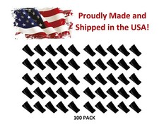 Black Plastic Mini Roof Snow Ice Guard-100 PK Prevent Sliding Snow Stop Buildup