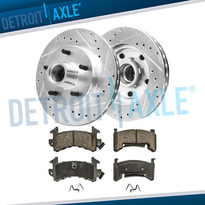 267mm Front Drilled Rotors Brake Pads for Chevy S10 Blazer Camaro Sonoma Regal
