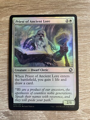 Priest of Ancient Lore - Foil Adventures In The Forgotten Realms NM - 035/281