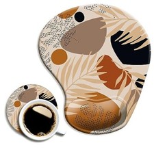 Ergonomic Mouse Pad with Wrist Support and Coaster,Mouse Pads with Non Boho