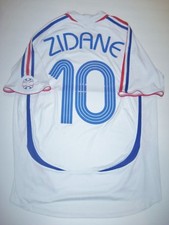 2006 2008 Adidas France World Cup Zinedine Zidane Jersey Shirt Jersey Away Kit