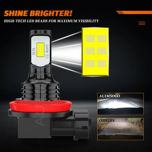 Fit Chevy Malibu 2006-2012 6500K Combo LED Headlights + Fog Lights Bulbs Kit 6X - Picture 9 of 12