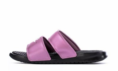 nike benassi purple and gold
