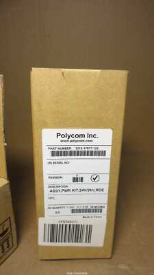 POLYCOM 2215-17877-122 EU Power Supply for SoundPoint IP 321/331/335/450/650 NEW