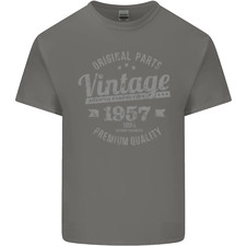 Vintage Year 69th Birthday 1957 Mens Cotton T-Shirt Tee Top
