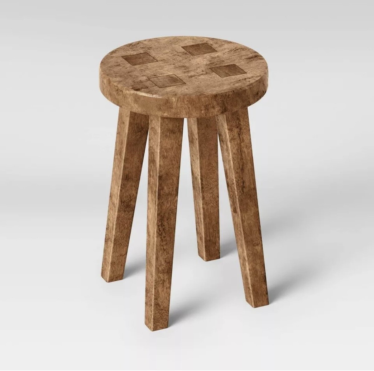Carved Wood Accent Table Small Wooden Stool Target Threshold 249