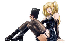 Calcomanía de vinilo de anime DEATH NOTE MISA AMANE pegatina coche, botella, ventana, portátil, etc.
