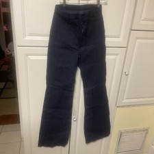 New W Tag RARE VINTAGE Size 32 XL US NAVY Blue Jean Bell Bottoms Dungarees Pants
