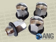 TRIUMPH TR6 CHROME WHEEL NUTS & PLASTIC WASHERS x 4 (154470, 154466)