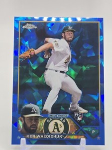 2023 TOPPS CHROME SAPPHIRE 340 Ken Waldichuk - Oakland Athletics RC