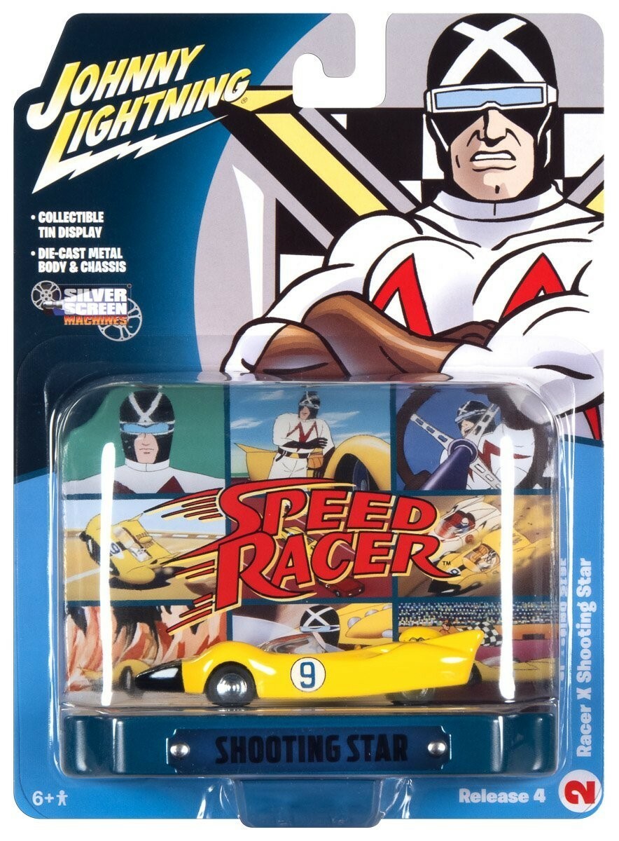 Johnny Lightning Racer X Shooting Star #9 & Tin Display Speed