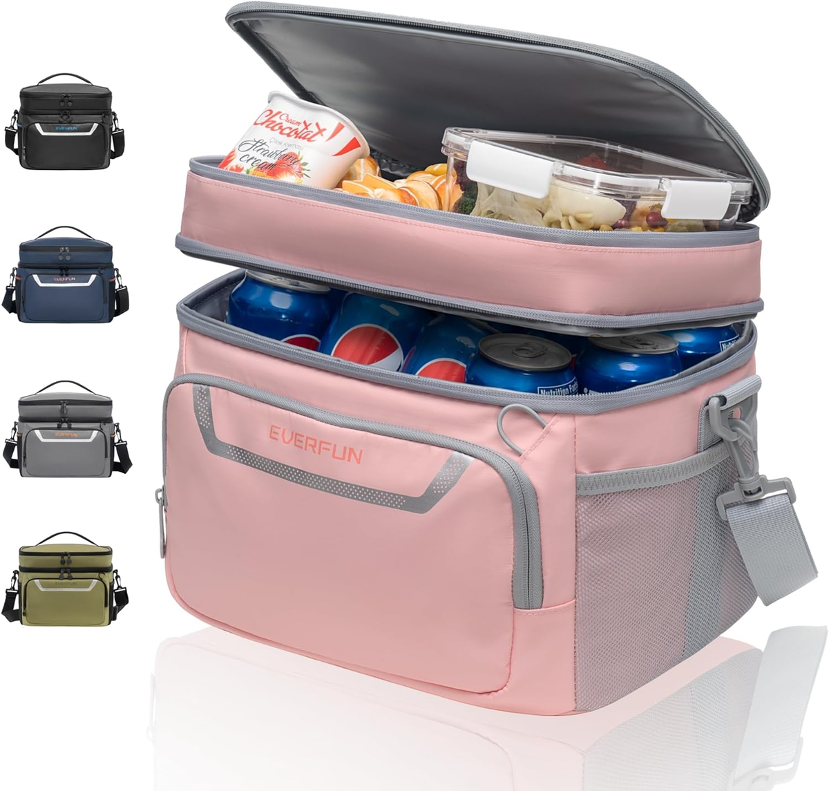 Small Cooler Bag Insulated Mini Beach Cooler Soft Lunch Bag Box for Women  Dual C