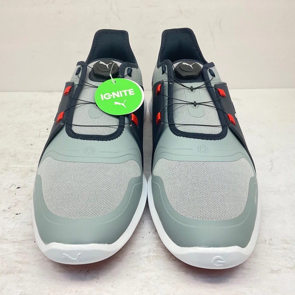 Zapatos de golf Puma Ignite Fasten8 discos plateados/azul marino talla 14M para hombre Foto 2 de 4