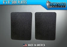 AR500 Level 3 III Body Armor Plates Pair - Curved 6x8 Side Plates