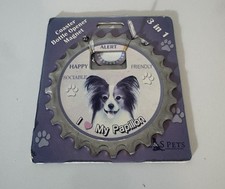 Papillon Dog Coaster Magnet Bottle Opener Bottle Ninjas Magnetic New