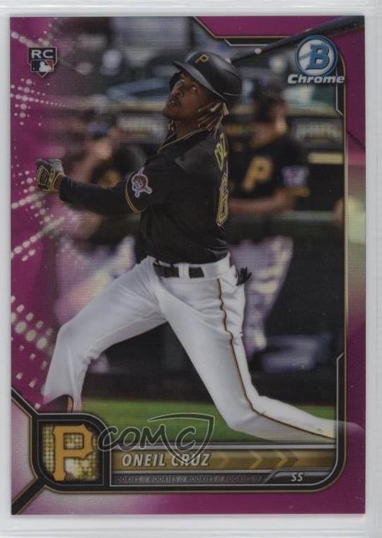 2022 Bowman Chrome Fuchsia Refractor 70/299 Oneil Cruz #45 fz7