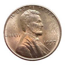 1957-p Lincoln Wheat Cent Rb Bu 1c Exemplary As Pictured 794 1957-p Lincoln Wheat Cent Rb Bu 1c Exemplary As Pictured 794