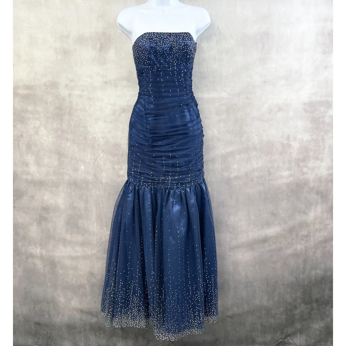 blue lace prom dress Royal Blue Strapless Corset Mermaid Lace Prom Dress – Frisco Dresses