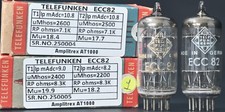 ECC82 Telefunken Diamond Bottom Made in Germany Amplitrex Tested