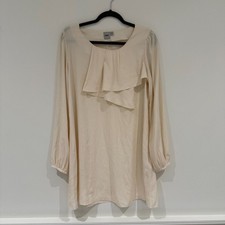 ASOS Cream Ruffle Dress - Flirty & Feminine - Size 8 VGUC