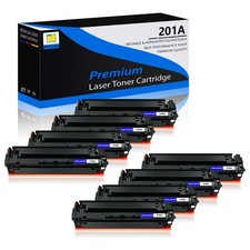 8 PACK - Black CF400A 201A Toner For HP Laserjet MFP M277 M277n M277dw M252dw