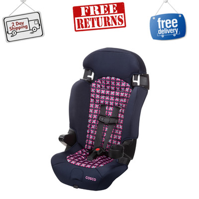 Cosco Kids Finale 2in1 Booster Car Seat, Forward-Facing, 30-100 lbs, Peony Tiles