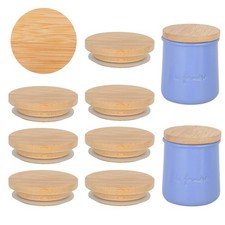 La Fermiere Bamboo Jar Lids - 12PC, Airtight & 100% Fit