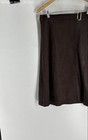 Marc New York Womens Brown Croc Print Expresso Embossed A-Line Skirt Size Small — photo 3