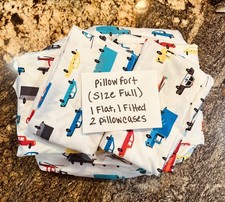 4 pc Pillowfort  Transport Terrific  Full Sheet Set EUC