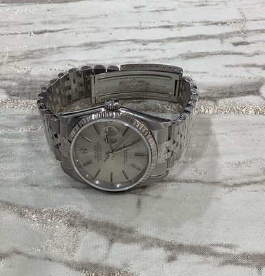 Rolex Datejust M1623436mm Stainless Steel Jubilee Silver Dial White Gold Bezel