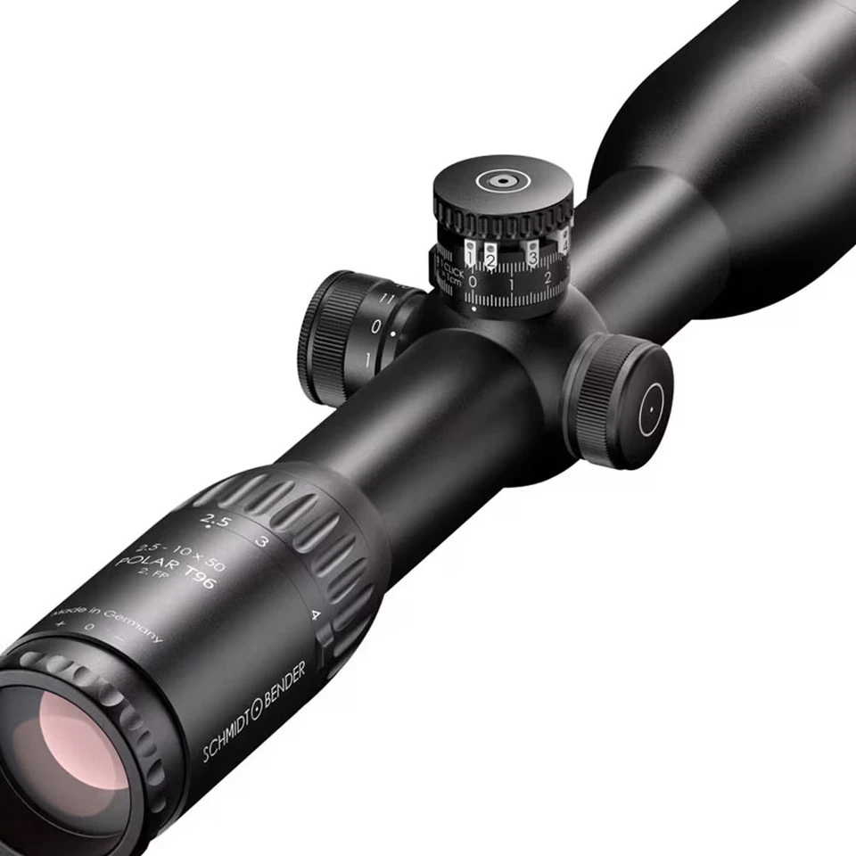 Mira para rifle Schmidt Bender Polar T96 2,5-10x50, retícula D7, negra (753-911-72D) Foto 3 de 4