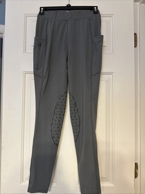 Baleaf Riding Pants Womens Small S Equestrian Breeches Grey Pockets