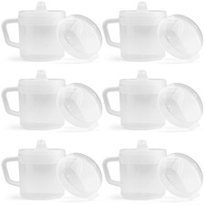 SIPPY CUP with 2 Handles for Adults Elderly 8oz 6 Pack PROVIDENCE SPILLPROOF