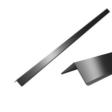 Black Stainless Steel Wall Corner Guards 2 x 2 x 48 inch, Pack of 2 L Metal W...