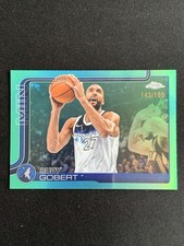 Rudy Gobert 2025-26 Topps Chrome Aqua Refractor Base /199 #165