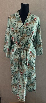 Printfresh Robe Holly Bagheera Organic Cotton Mint Green S/M