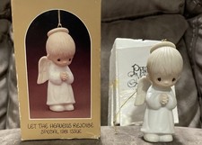 Precious Moments Christmas Angel Ornament Let The Heavens Rejoice Special 1981