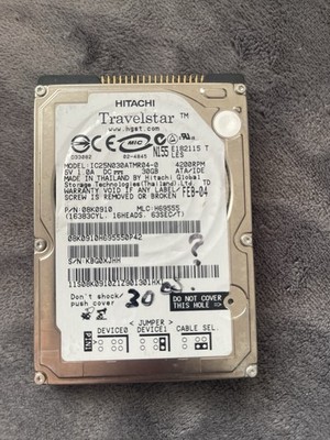 Festplatte Hitachi 30Gb IC25N030ATMR04-0 2Mb Cache 4200Rpm PATA 2,5'' Zoll