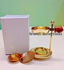 Brass Adjustable Incense Resin Burner - Charcoal Free, 5.5 Inch, Free Ship