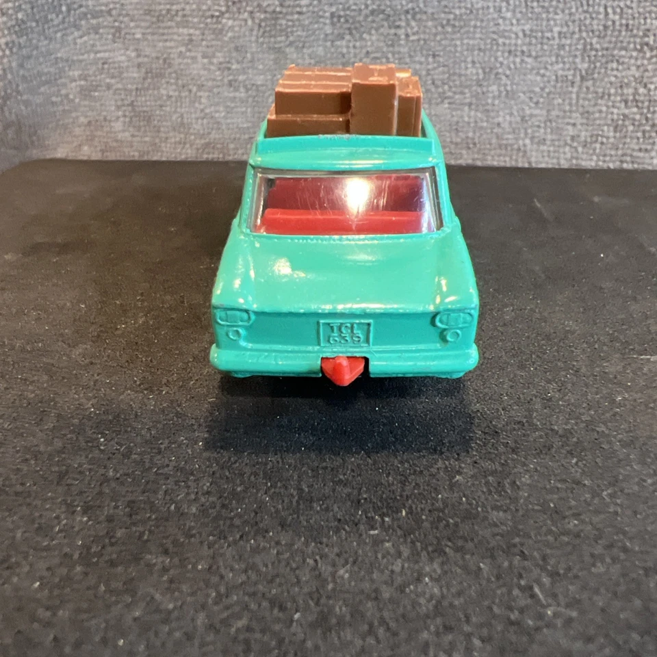 Vintage Lesney Matchbox Series No.56 Fiat 1500 Teal Green Red Interior - Image 4 of 4