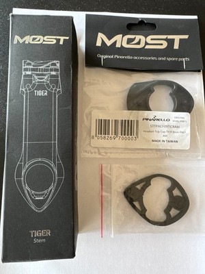 Pinarello Most Tiger Ultra Aero 1K TiCR Carbon Bicycle Stem (Black) 100mm