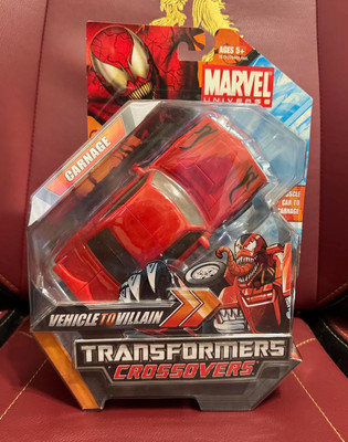 Hasbro Transformers Marvel Crossovers Carnage To Muscle Car NEW Sealed!!!