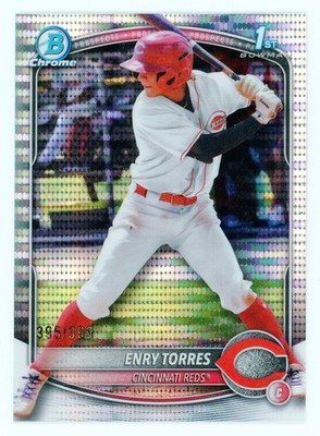 2025 Bowman Chrome Prospects Enry Torres Pulsar Refractor /399 RC BCP-168